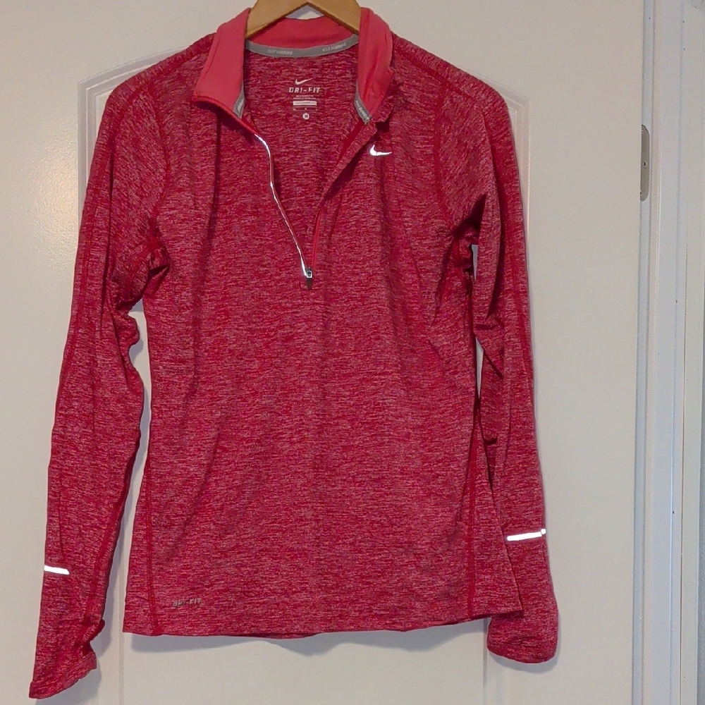 Nike Women's Pink Long Sleeve Dri-FIT Top
